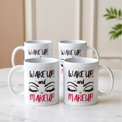 Wake Up & Make Up Mug