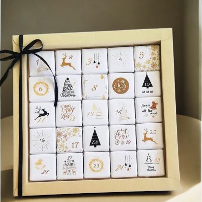 Christmas Countdown Chocolate Calendar -Beige
