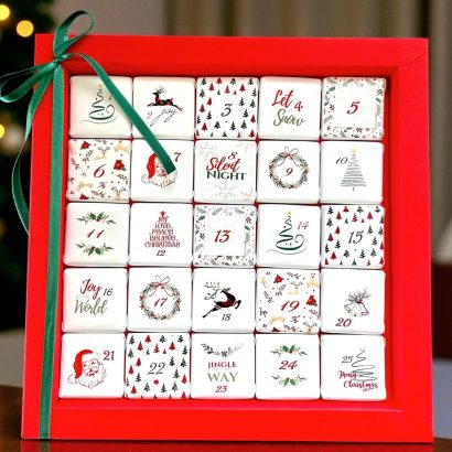Christmas Countdown Chocolate Calendar -Red